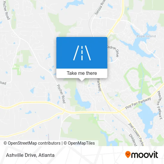 Ashville Drive map
