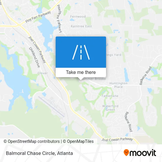 Balmoral Chase Circle map