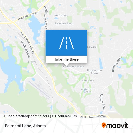 Mapa de Balmoral Lane