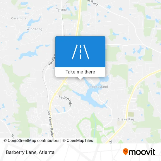 Barberry Lane map
