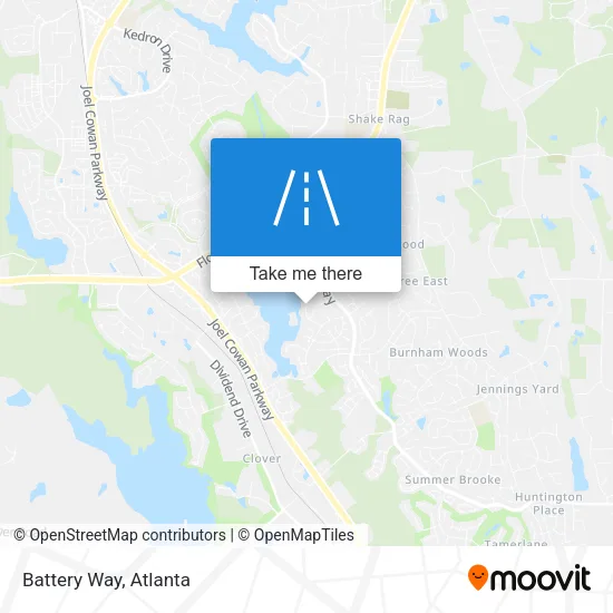 Battery Way map