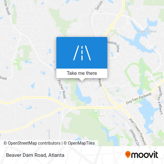 Mapa de Beaver Dam Road