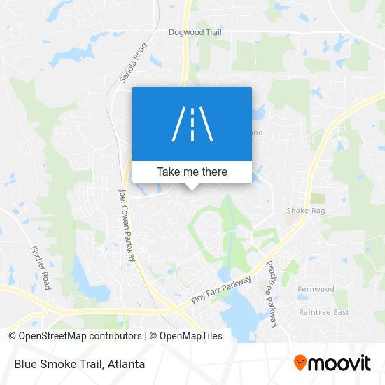 Mapa de Blue Smoke Trail