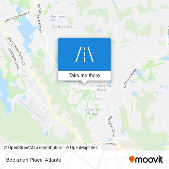 Mapa de Bookman Place
