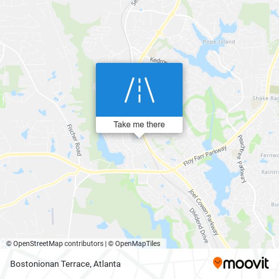 Bostonionan Terrace map