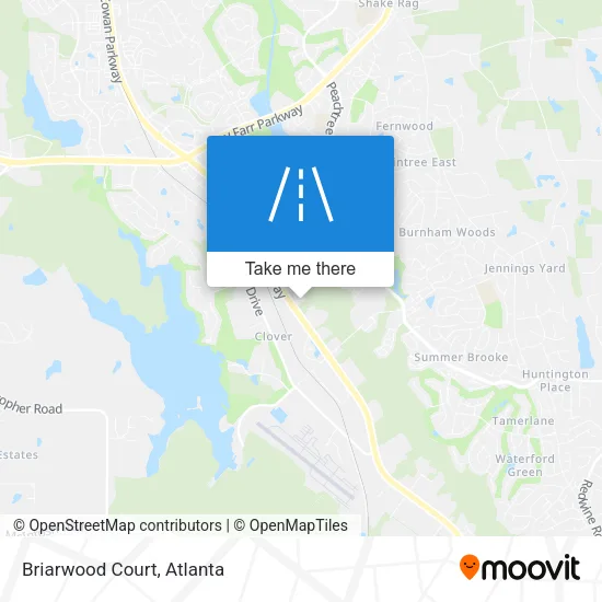 Briarwood Court map