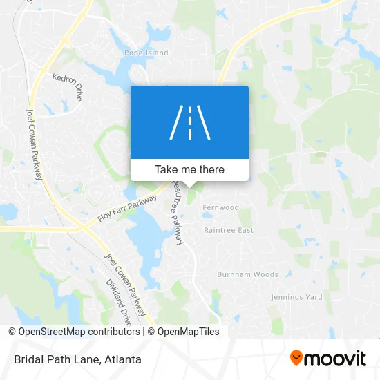 Bridal Path Lane map