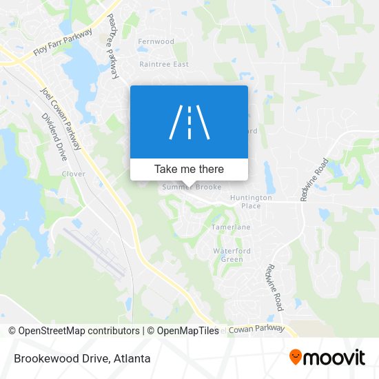 Mapa de Brookewood Drive