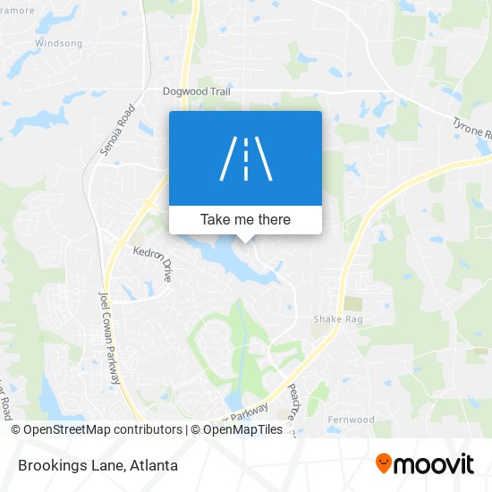 Brookings Lane map