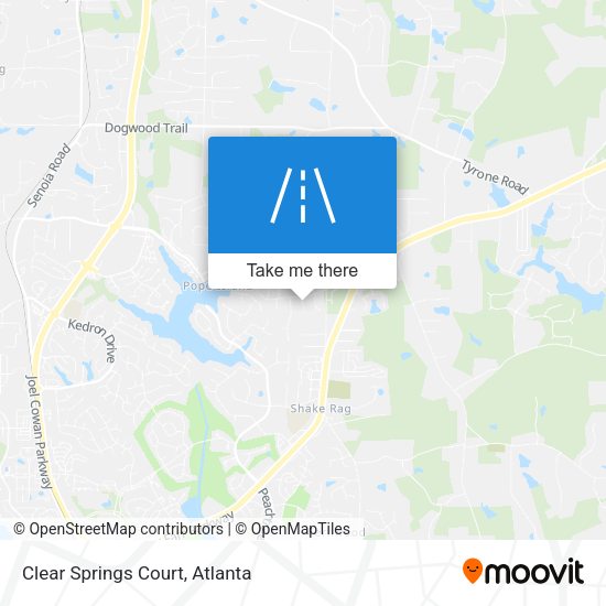 Clear Springs Court map