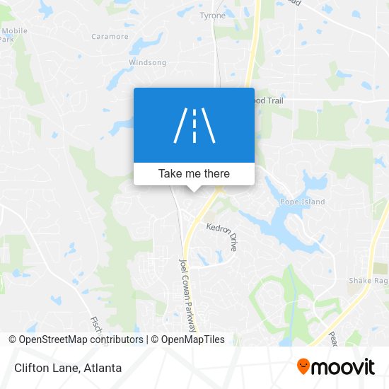 Mapa de Clifton Lane