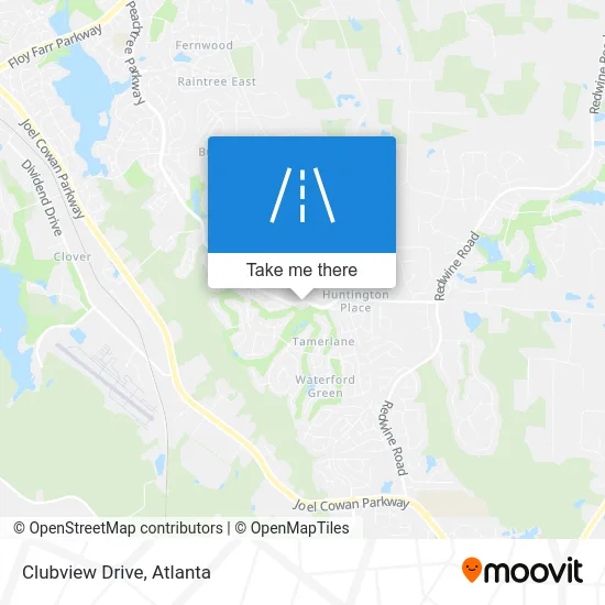 Clubview Drive map