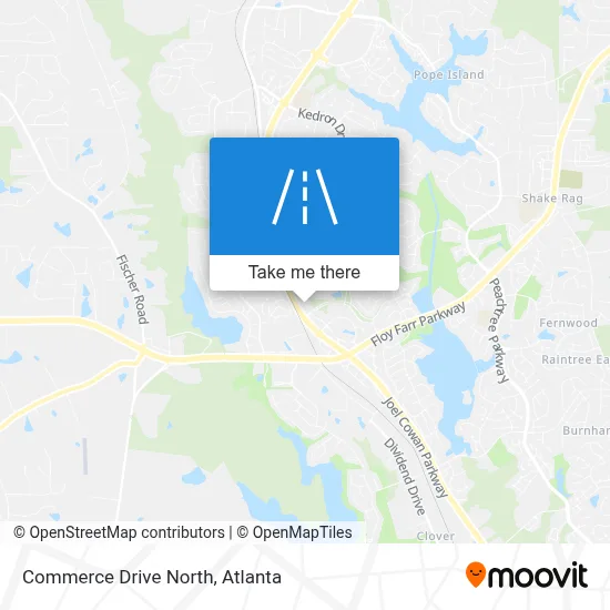 Commerce Drive North map