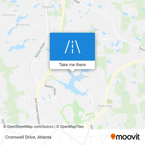 Cromwell Drive map