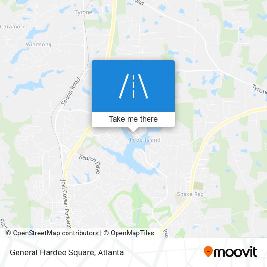 Mapa de General Hardee Square