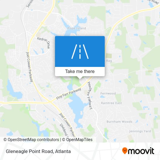 Mapa de Gleneagle Point Road