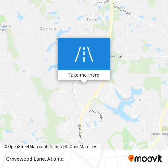 Grovewood Lane map
