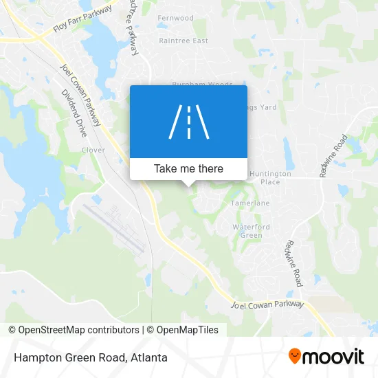 Hampton Green Road map