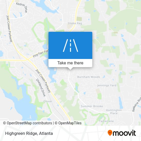 Mapa de Highgreen Ridge