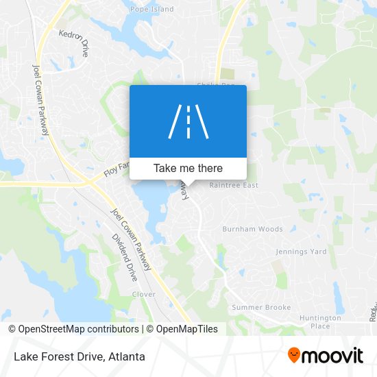 Mapa de Lake Forest Drive