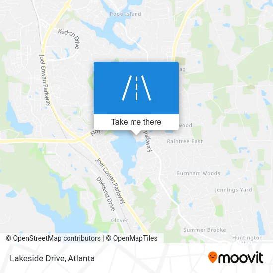 Lakeside Drive map