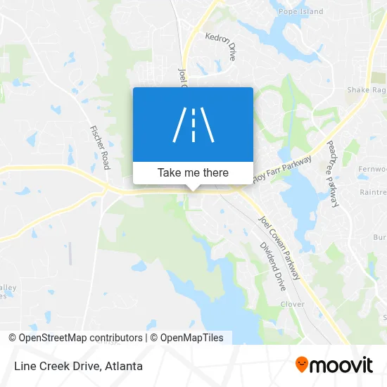 Line Creek Drive map