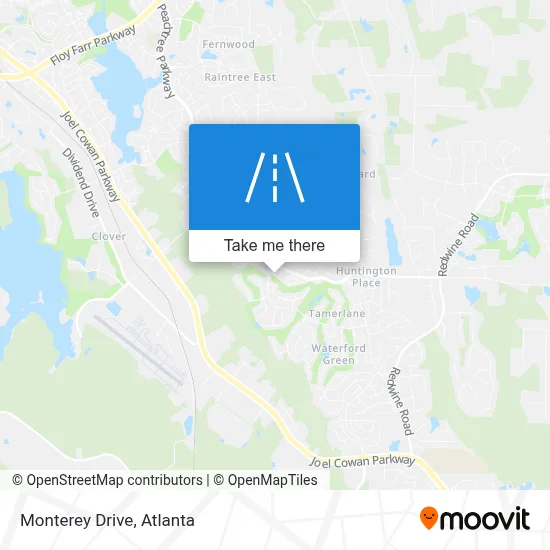 Monterey Drive map