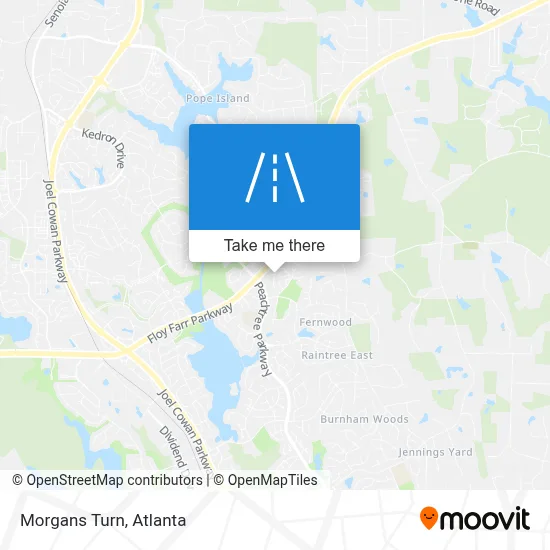 Morgans Turn map