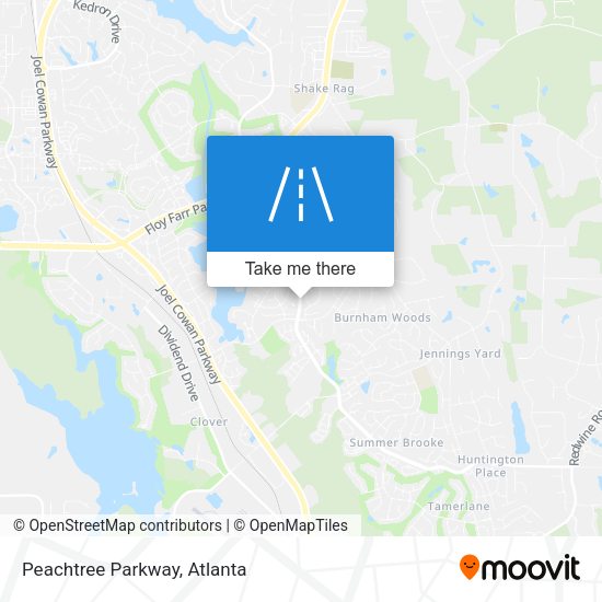 Mapa de Peachtree Parkway