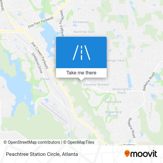 Peachtree Station Circle map