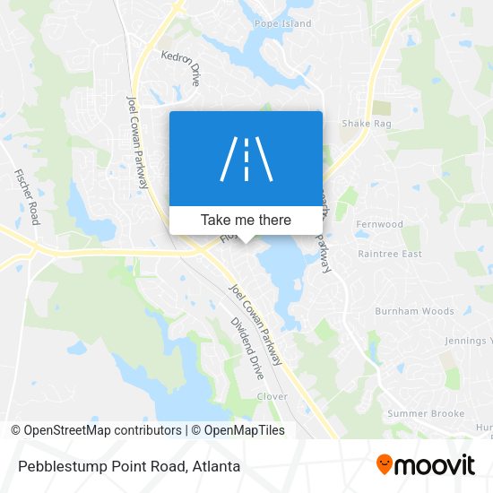 Pebblestump Point Road map