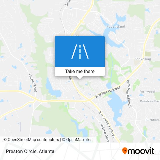 Preston Circle map