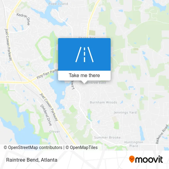 Raintree Bend map