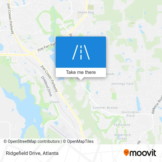Ridgefield Drive map