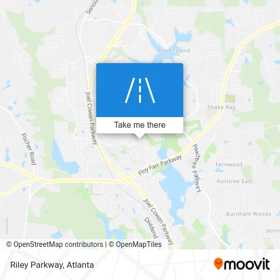 Riley Parkway map