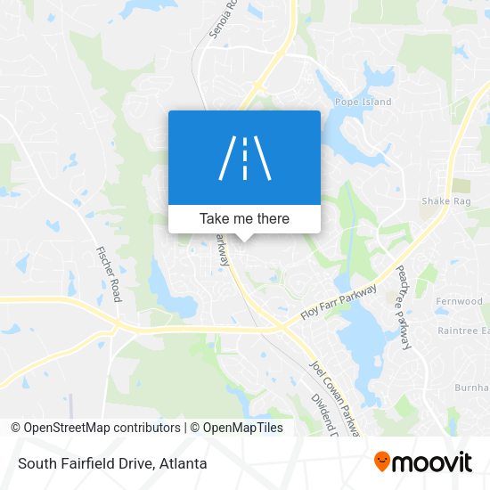 South Fairfield Drive map