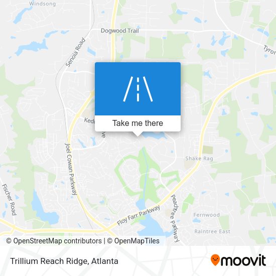 Mapa de Trillium Reach Ridge