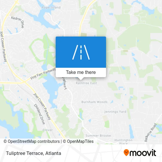 Tuliptree Terrace map