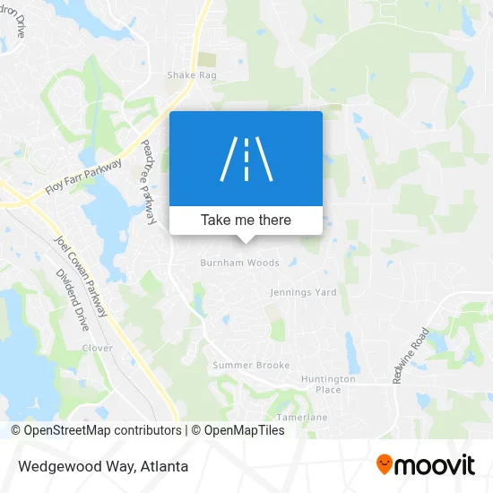 Wedgewood Way map