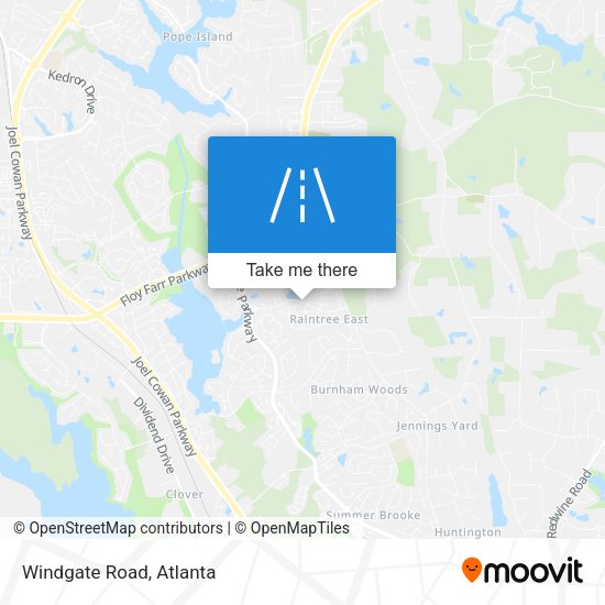Mapa de Windgate Road