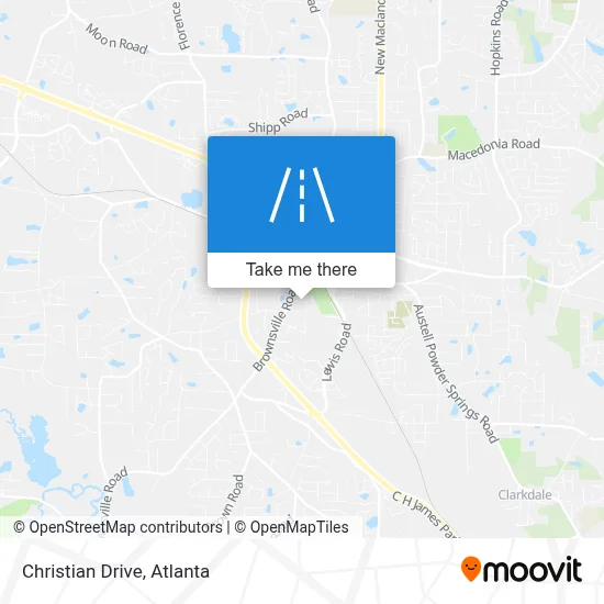 Christian Drive map