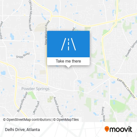 Delhi Drive map