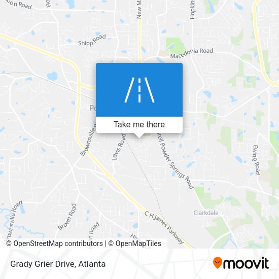 Mapa de Grady Grier Drive