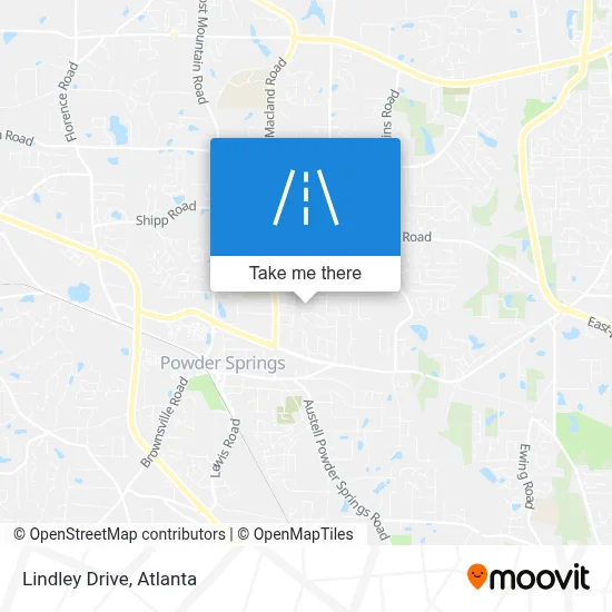Lindley Drive map