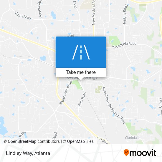 Mapa de Lindley Way