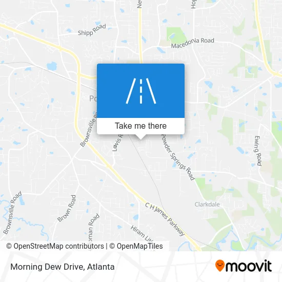 Morning Dew Drive map