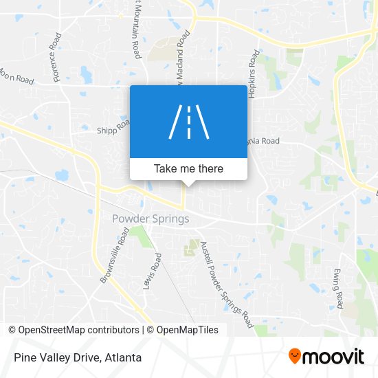 Mapa de Pine Valley Drive