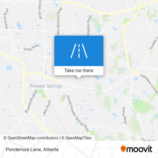 Mapa de Ponderosa Lane