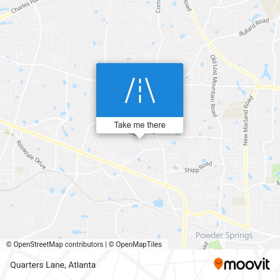 Mapa de Quarters Lane