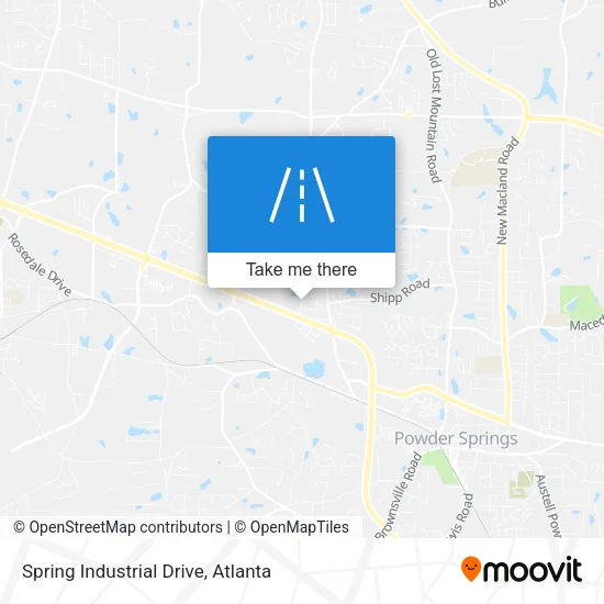 Spring Industrial Drive map